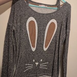 Gray Bunny Sweater